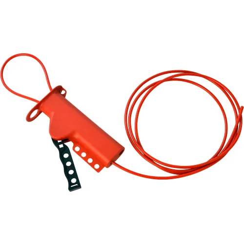[50943] Cable Lockout, 8ft Cable 3/16", Red