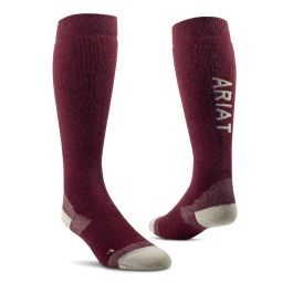 [10047278] COUNTRY PERF MERINO SOCKS TAWNY PORT