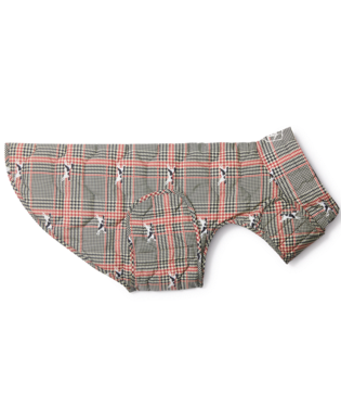 [10042080] PUP PUFFER DOG JACKET RAMPANT DOG GLENPLAID