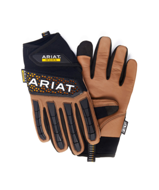[10042831] 10042831-pair MNS EVERYDAY IMPACT WORK GLOVES BROWN/BLACK