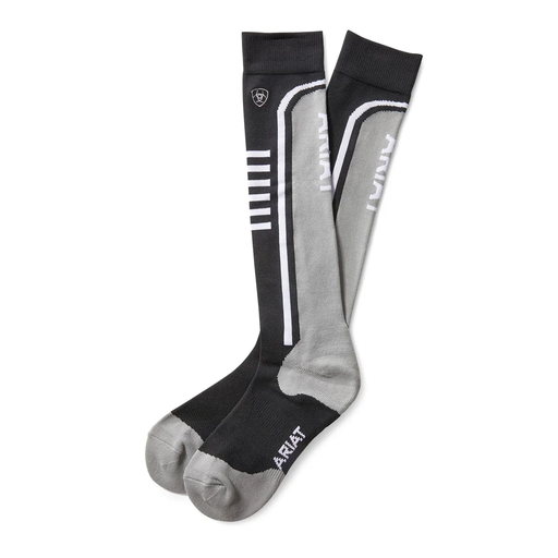 [10033428] SOCKS, ARIATTEK SLIMLINE PERF BLACK/SLEET