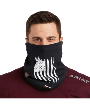 [10037033] MNS FR PRMO FLEECE NECK/FACE FLAG GATOR BLACK