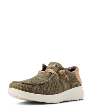 [10042503] SHOES, MNS HILO HEATHERED OLIVE/TAN