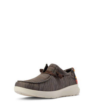 [10042507] SHOES, MNS HILO HEATHERED BROWN/RED SOUTHWEST PRINT