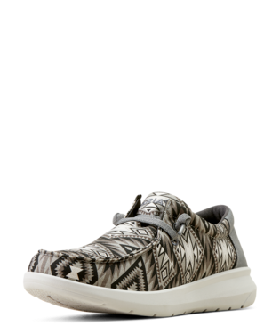 [10050946] SHOES, MNS HILO GREY SOUTHWESTERN/CHARCOAL