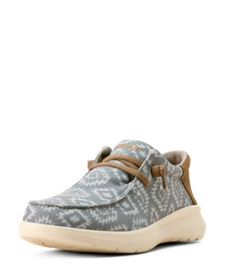 [10053748] SHOES, MNS HILO GREY FLANNEL BLANKET/BRK BROWN