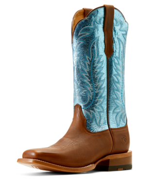 [10053642] BOOTS, WMS FRONTIER TILLY DAPPER TAN/SURF BLUE