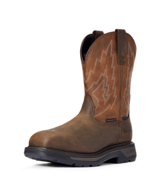 [10033993] BOOTS, MNS BIG RIG H2O CT DARK BROWN/DISTRESSED BROWN COMPOSITE TOE