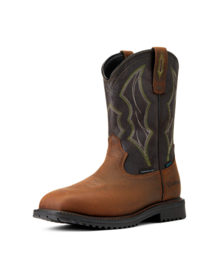 [10034156] BOOTS, MNS RIGTEK WST H2O CT DISTRESSED BROWN/BLACK