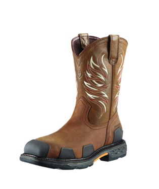 [10011933] BOOTS, MNS OVERDRIVE WIDE SQUARE ALAMO BROWN CT