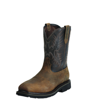 [10012948] BOOTS, MNS SIERRA WID SQUR PUNCTUR EARTH/BLACK ST