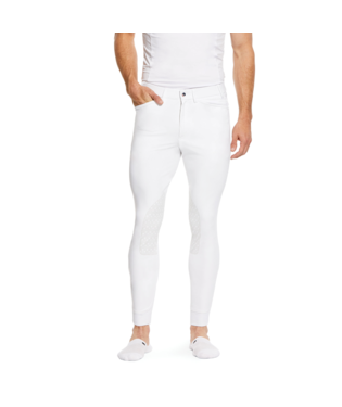 [10030545] MNS TRI FACTOR GRIP KNEE PATCH BREECH WHITE
