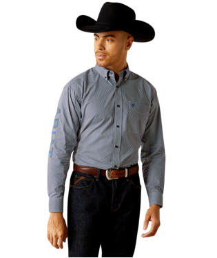 [10052626] MNS TEAM KEENAN LONG SLEEVE SHIRT BLUE/NAVY BLUE