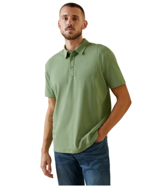 [10043556] MNS MEDAL SHORT SLEEVE POLO BASIL