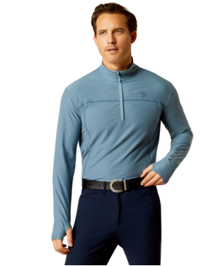 [10052911] MNS LOWELL 3.0 1/4 ZP LONG SLEEVE BASELAYER BLUESTONE