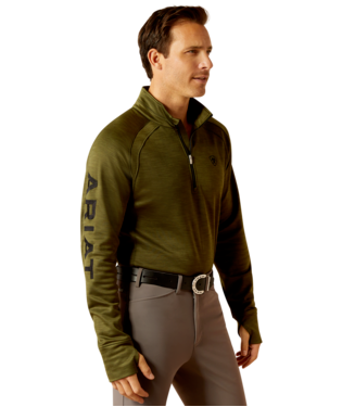 [10052827] MNS TEK TEAM 1/2 ZIP SWEATSHIRT WINTER MOSS