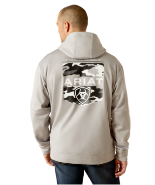 [10052021] SWEATSHIRT, MNS TEK FLEECE 2.0 CAMO PCKT HOODIE GREY HEATHER