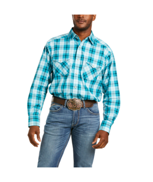 [10036367] MNS PRO FOWLER CLSSC SNAP LONG SLEEVE SHIRT PEACOCK