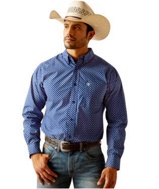 [10048388] MNS PRICE FTD LONG SLEEVE SHIRT DIRECTOIRE BLUE