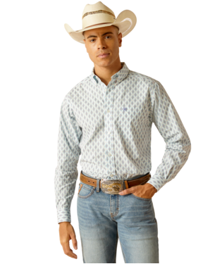 [10048409] MNS KENDRICK FTD LONG SLEEVE SHIRT WHITE
