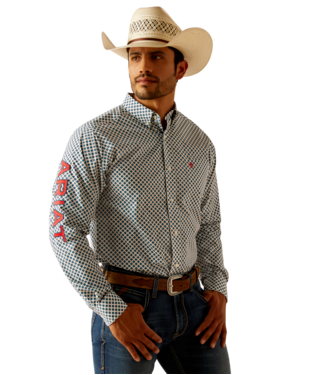[10048421] MNS TEAM LOCHLAN FTD LONG SLEEVE SHIRT WHITE