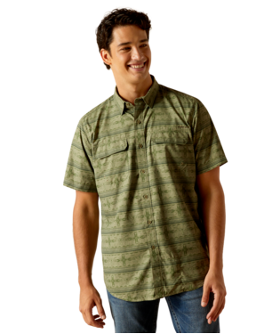 [10049019] MNS VENTTEK OUTBOUND FTD SHORT SLEEVE SHIRT LEAF CLOVER