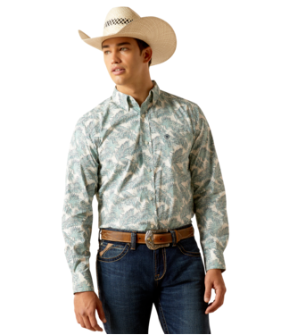 [10051246] MNS EAMANUEL FTD LONG SLEEVE SHIRT REEF WATER