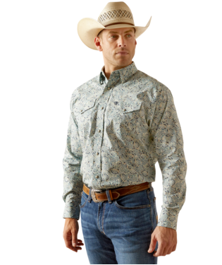 [10051349] MNS EMERY SNP LONG SLEEVE SHIRT BLUE