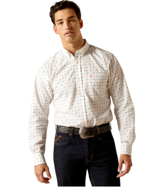 [10051475] MNS WF BLAZE FTD LONG SLEEVE SHIRT WHITE