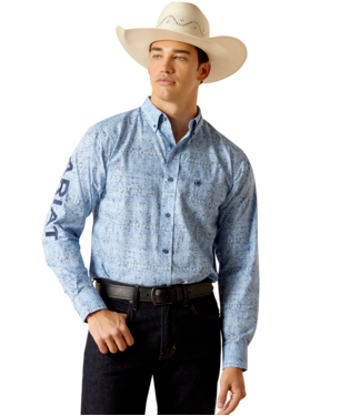 [10051500] MNS TEAM VAUGHN FTD LONG SLEEVE SHIRT BLUE
