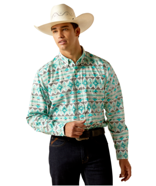 [10051526] MNS JACEY FTD LONG SLEEVE SHIRT TURQUOISE