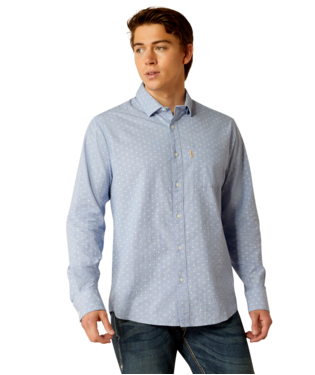 [10052301] MNS MEMPHIS MDRN LONG SLEEVE SHIRT BLUE