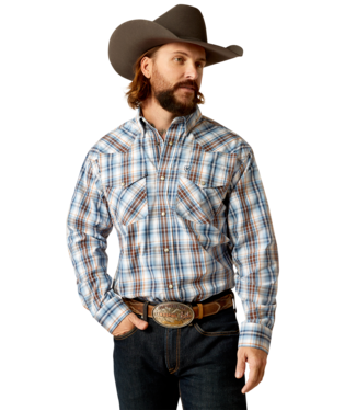 [10052332] MNS PRO RYLAND SNP LONG SLEEVE SHIRT BLUE