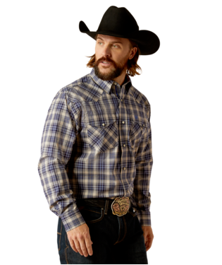 [10052346] MNS PRO SANDY SNP LONG SLEEVE SHIRT NAVY BLUE