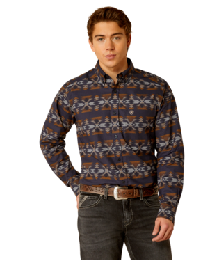 [10052365] MNS TRIPP FTD LONG SLEEVE SHIRT DARK BLUE