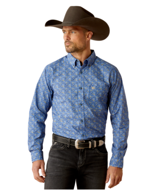 [10052367] MNS THELL FTD LONG SLEEVE SHIRT DARK BLUE