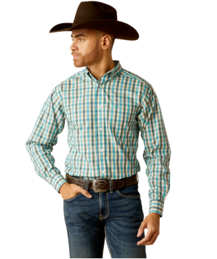 [10052380] MNS WF GORDIE FTD LONG SLEEVE SHIRT TEAL