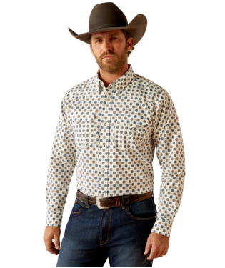 [10053916] MNS WARREN SNP LONG SLEEVE SHIRT OFF WHITE