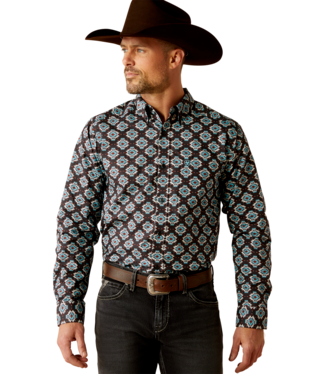 [10053919] MNS PAIGE FTD LONG SLEEVE SHIRT BLACK