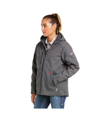 [10032844] Ariat Women's FR Stretch Canvas Insulated Jacket- Iron Grey
