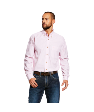 [10023596] MNS DAYNE MINI STRIPE SHIRT PRISM PINK