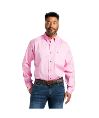[10016692] MNS SOLID TWILL SHIRT PRISM PINK