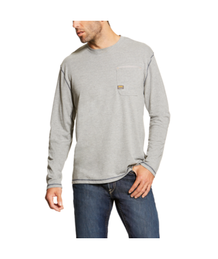 [10019057] MNS REBAR WORKMAN LONG SLEEVE T SHIRT HEATHER GREY