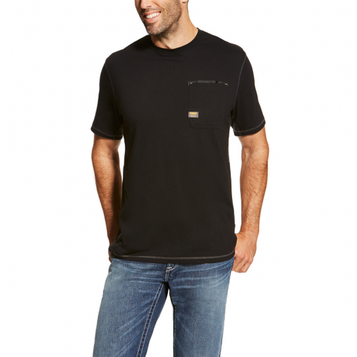 [10019129] MNS REBAR WORKMAN SHORT SLEEVE T SHIRT BLACK