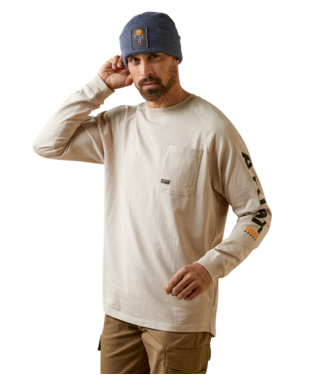 [10046787] MNS RBR CTN STRNG LONG SLEEVE T SHIRT STRING BLACK