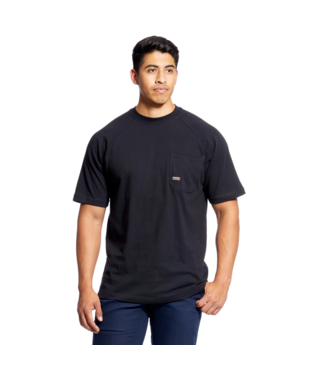[10025372] MNS RBR COTTON STRONG SHORT SLEEVE T SHIRT BLACK