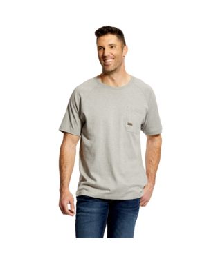 [10025373] MNS RBR COTTON STRONG SHORT SLEEVE T SHIRT HEATHER GREY