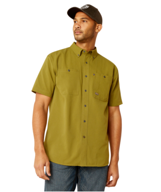 [10048949] MN RBR MD TGH 360 AIRFLOW SHORT SLEEVE WORK SHIRT LICHEN