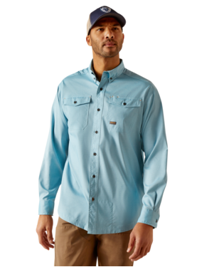 [10049006] MNS REBAR MD TGH VTTK LONG SLEEVE WORK SHIRT BLUEJAY HEATHER