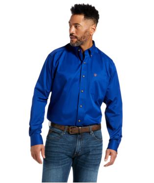 [10006660] MNS SOLID TWILL CLSC LONG SLEEVE SHIRT ULTRAMARINE